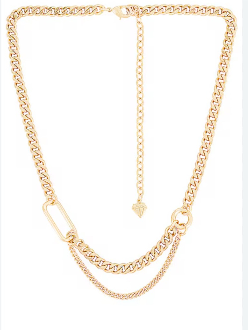 ✨Wanderlust + Co Gold double chain, Layered Link Necklace✨ sold out everywhere✨